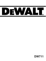 DeWalt DW711 T 4 Användarmanual