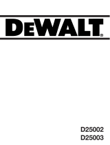 DeWalt D25002K Användarmanual