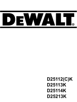 DeWalt D25113K Bruksanvisning
