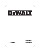 DeWalt D25960K Användarmanual