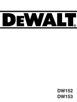 DeWalt DW153 Bruksanvisning