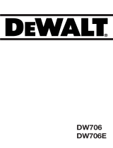 DeWalt DW706E Användarmanual