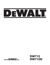 DeWalt DW712 T 4 Bruksanvisning