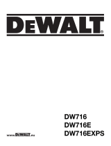 DeWalt DW716E Bruksanvisning