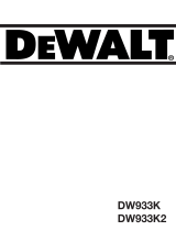 DeWalt DW933K Användarmanual