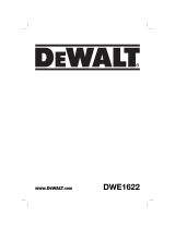 DeWalt DWE1622 Användarmanual