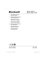 EINHELL GE-CH 1855/1 Li Kit (1x2,0Ah) Användarmanual
