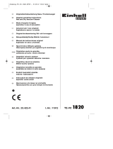 EINHELL TE-VC 1820 Bruksanvisningar