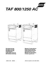 ESAB TAF 800 / TAF 1250 Användarmanual
