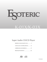 Esoteric K-01X Bruksanvisning
