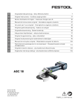 Festool AGC 18-125 Li 5,2 EB-Plus Bruksanvisningar