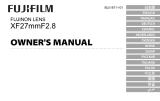 Fujifilm XF27mmF2.8 Användarmanual