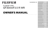 Fujifilm GF30mmF3.5 R WR Bruksanvisning