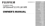 Fujifilm GF50mmF3.5 R LM WR Bruksanvisning