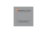 Hamilton Watch Automatic and Quartz Chronograph Användarmanual