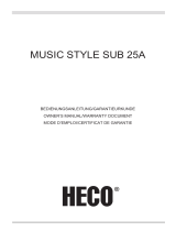 Heco Music Style Sub 25 A Användarmanual