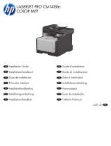 HP LaserJet Pro CM1415 Color Multifunction Printer series Installationsguide