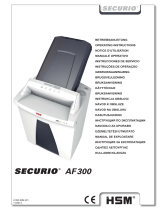 HSM Securio AF300 0.78 x 11mm Bruksanvisningar