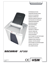HSM Securio AF500 1.9 x 15mm Bruksanvisningar