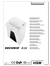HSM HSM Securio B24C Level 4 Micro Cut Användarmanual