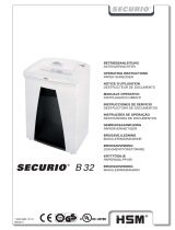 HSM SECURIO B32 1x5mm Bruksanvisningar