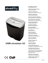 HSM Shredstar X5 Bruksanvisningar