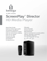 Iomega ScreenPlay™ Director HD Media Player USB 2.0/Ethernet/AV 1.0TB Bruksanvisning