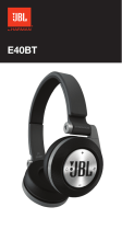 JBL Synchros E40BT Black (E40BTBLK) Användarmanual
