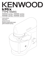Kenwood kMix Almond Stand Mixer KMX52 Bruksanvisning