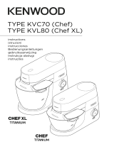 Kenwood KVL8470S Chef Titanium XL Megapack Bruksanvisning