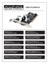König PCI - 2x RS232 Användarmanual