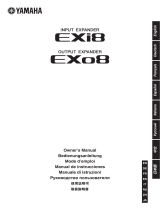 Yamaha EXo8 Användarmanual