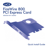 LaCie FireWire 800 PCIe Bruksanvisning