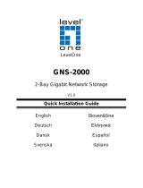 LevelOne GNS-2000 2-Bay Gigabit Network Storage Installationsguide