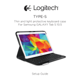 Logitech Type - S keyboard case for Samsung Galaxy Tab S 10.5 Användarmanual