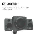 Logitech Z333 2.1 Speakers – Easy-access Volume Control Användarmanual