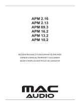 MAC Audio APM 2.13 Bruksanvisning