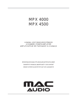 MAC Audio MPX 2000 Bruksanvisning