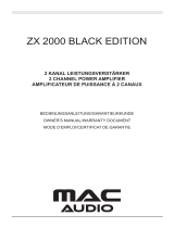 MAC Audio ZX 2000 Bruksanvisning
