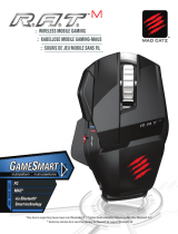Mad Catz R.A.T. M WIRELESS MOBILE GAMING Mouse Bruksanvisning
