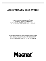 Magnat Anniversary 4000 STARK Bruksanvisning