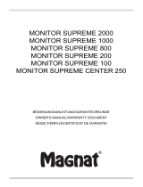 Magnat Monitor Supreme Center 250 Bruksanvisning