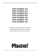 Magnat Pro Power 102 Bruksanvisning