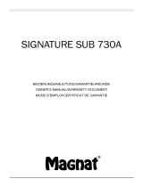 Magnat Audio Signature Sub 730A Bruksanvisning