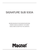 Magnat Signature Sub 930A Bruksanvisning