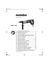 Metabo BDE 1100 Bruksanvisningar