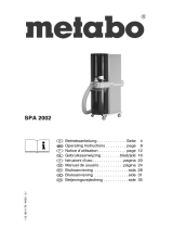 Metabo SPA 2002 Användarmanual