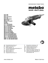 Metabo W 11-125 Quick Användarmanual