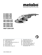 Metabo W 2000-180 Bruksanvisningar