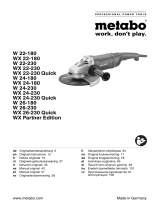 Metabo W 26-180 Bruksanvisning